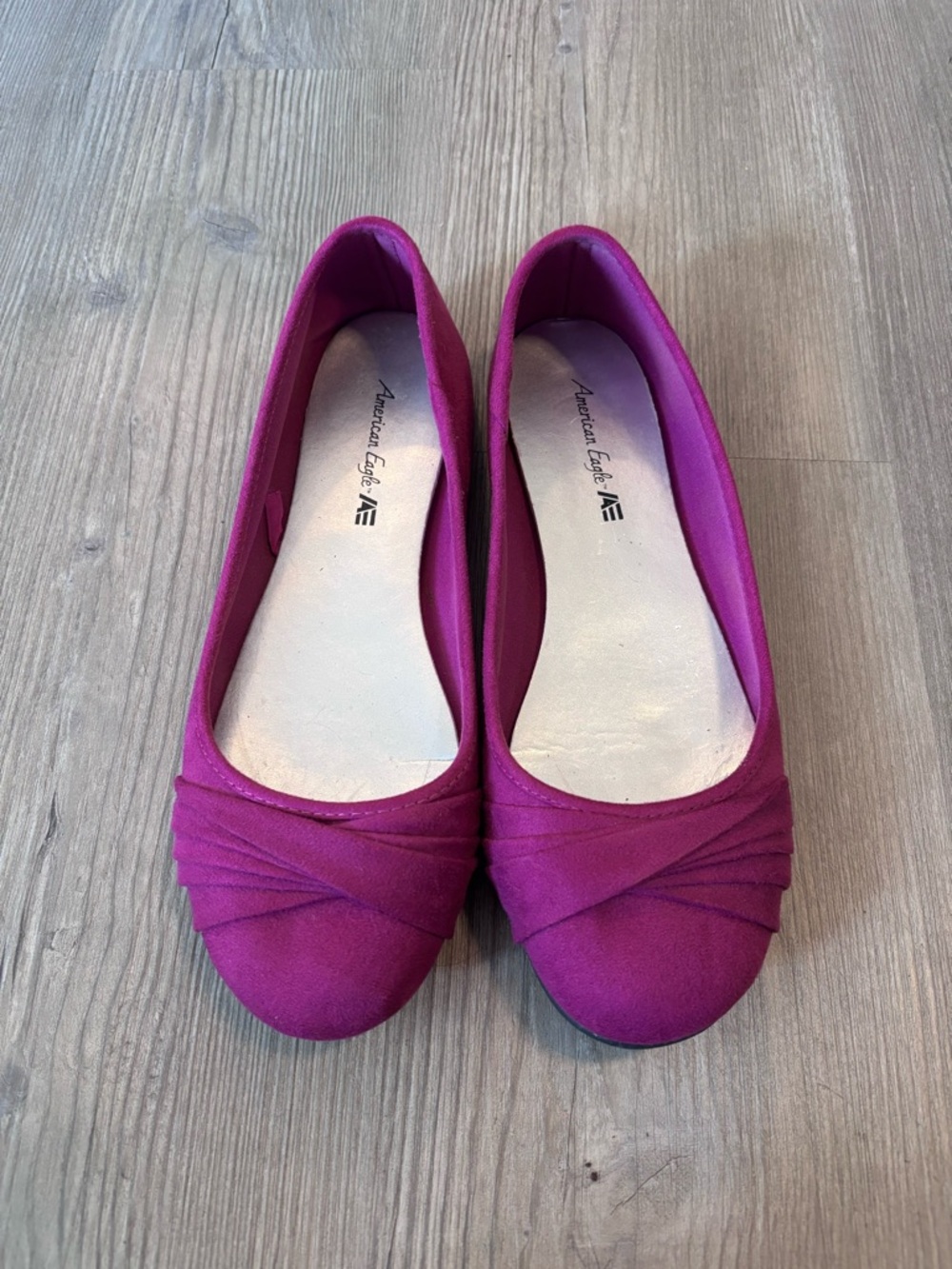 American Eagle Outfitters Magenta Ballet Flats